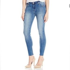 Kensie Mid-Rise distressed Skinny Jeans